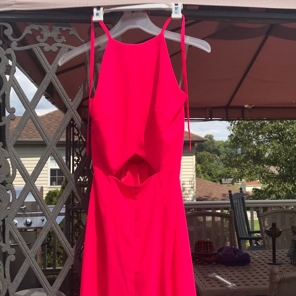 Long dress hot pink